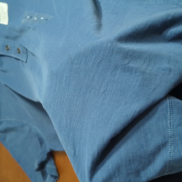 Sun-Washed Henley Men's Short Sleeve Tee Sonoma Small Blue - Picture 9 of 9